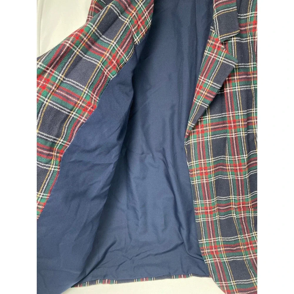 Vintage Homemade Plaid Wool Blazer Jacket | Lined‎ | 1980s | Women's Small